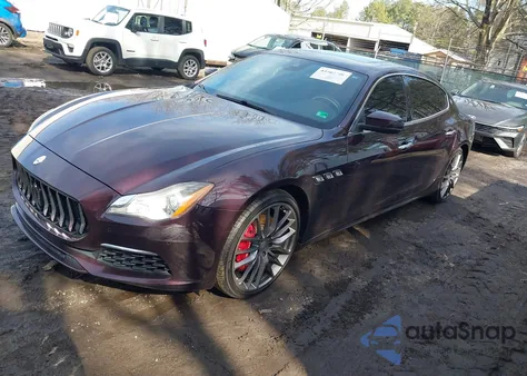 2017 Maserati Quattroporte S Granlusso z USA, uszkodzony, nr VIN ZAM56RPL8H1226474